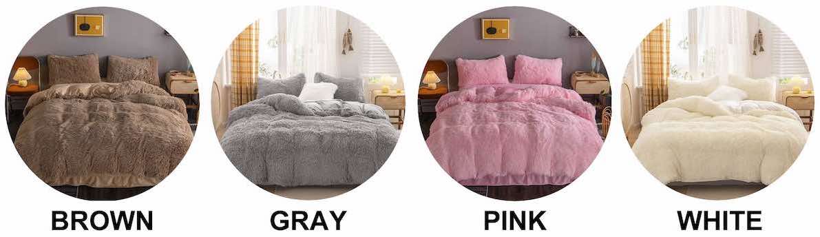Luxury Plush Shaggy Bedding Set: image 9
