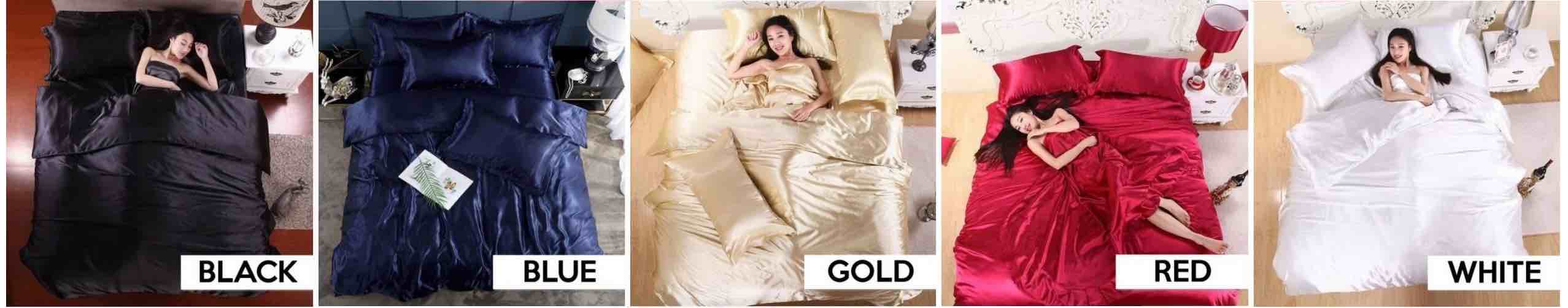 Satin Silk Bedding Set: image 9